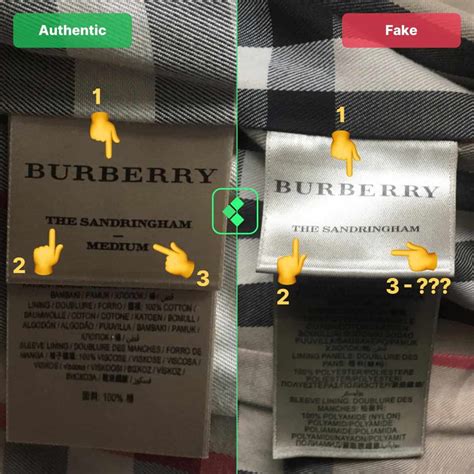 eredeti vs replica burberry|real burberry neck tag.